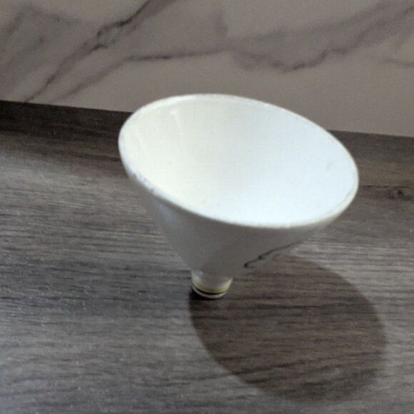 Vintage Hand-Painted Porcelain Funnel With Floral & Veggie Motifs 3.5” Tall Farm - Picture 4 of 9